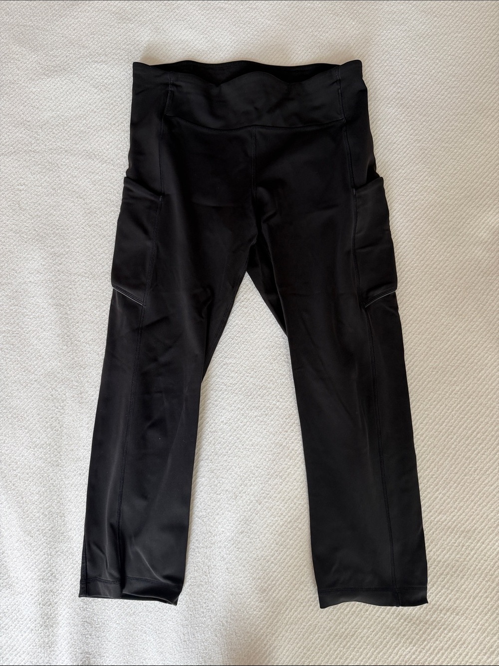 lululemon athletica Black Performance Leggings with Side Pockets